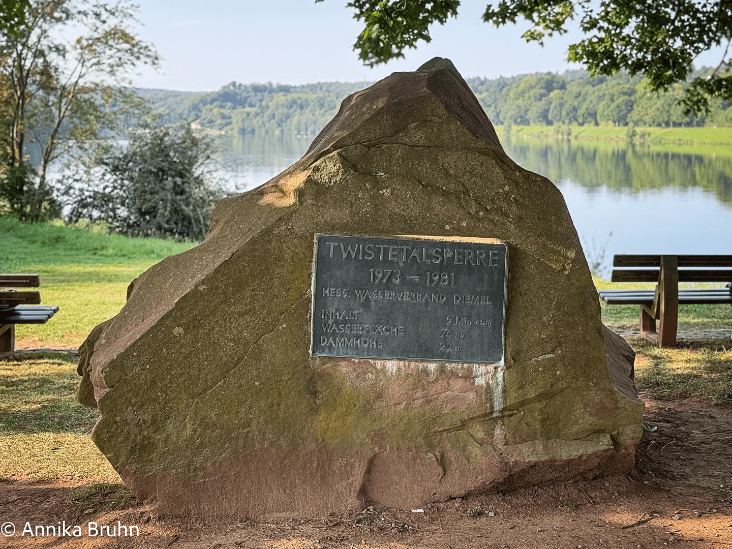 Stein vom Twistetalsperre